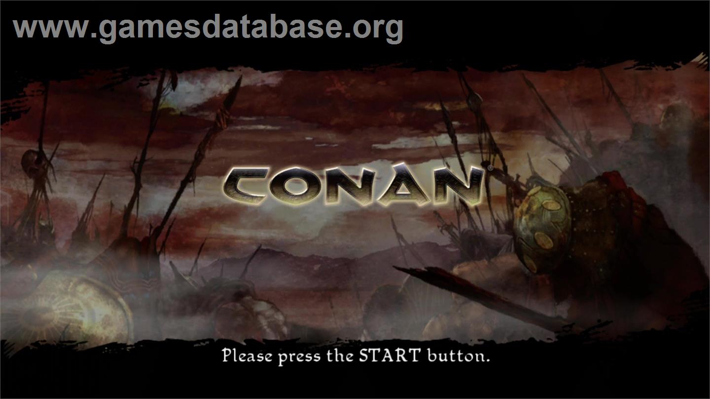 Conan - Microsoft Xbox 360 - Artwork - Title Screen