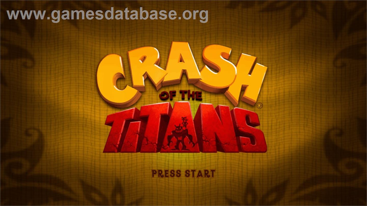 Crash Of The Titans - Microsoft Xbox 360 - Artwork - Title Screen