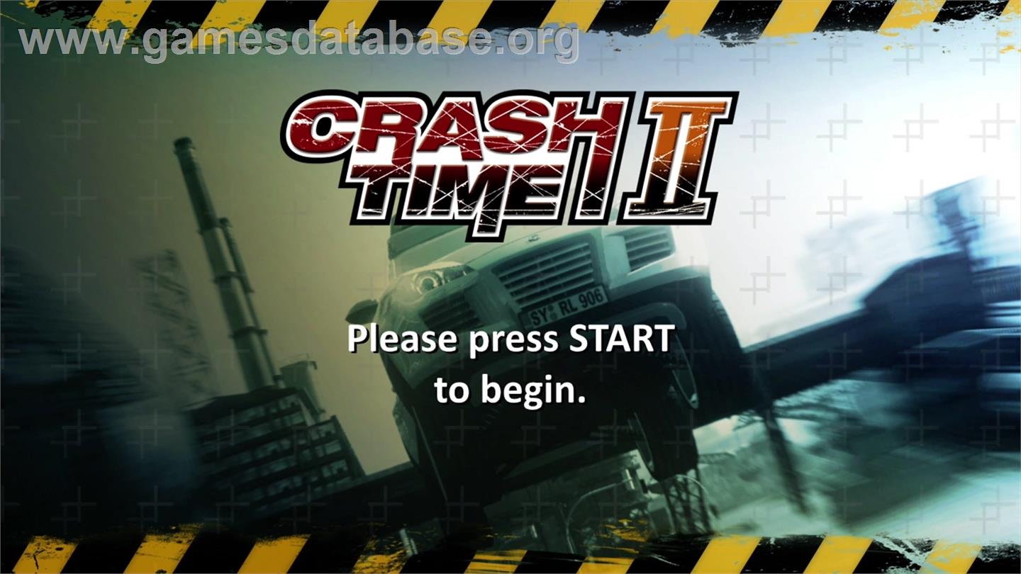 Crash Time 2 - Microsoft Xbox 360 - Artwork - Title Screen