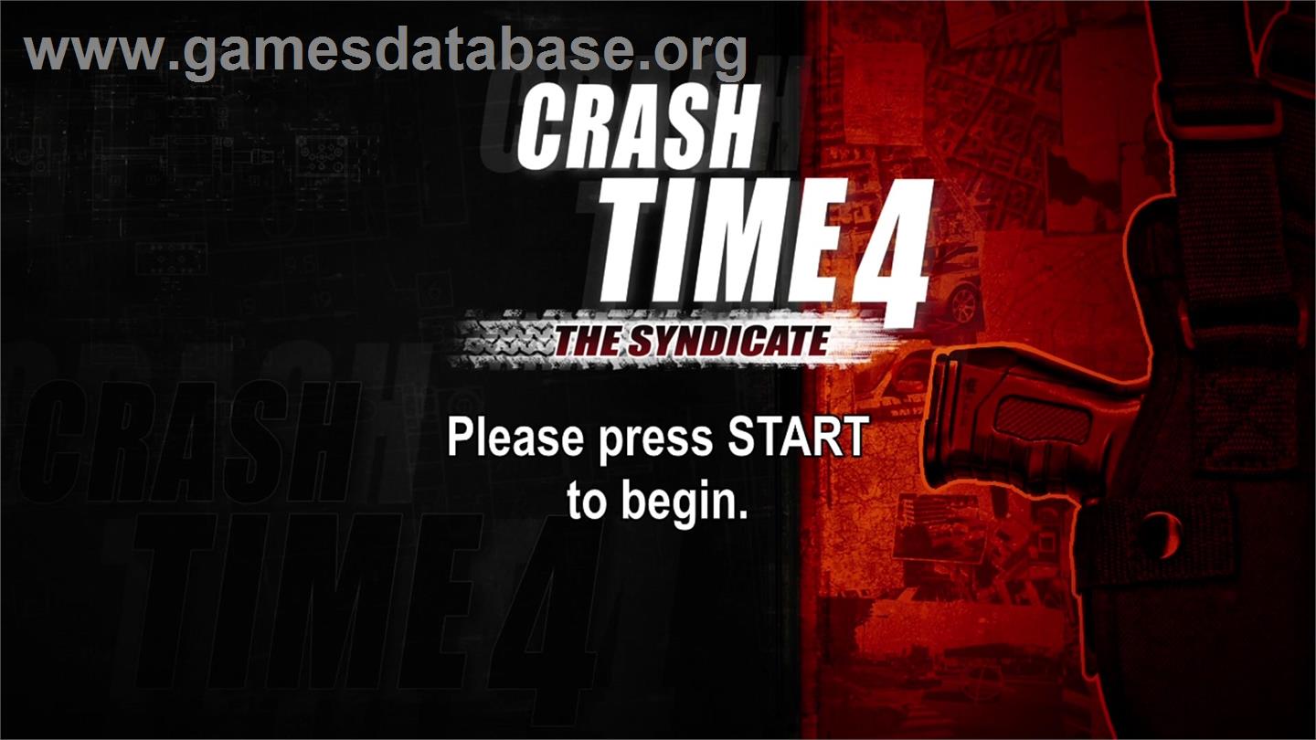 Crash Time 4 - The Syndicate - Microsoft Xbox 360 - Artwork - Title Screen