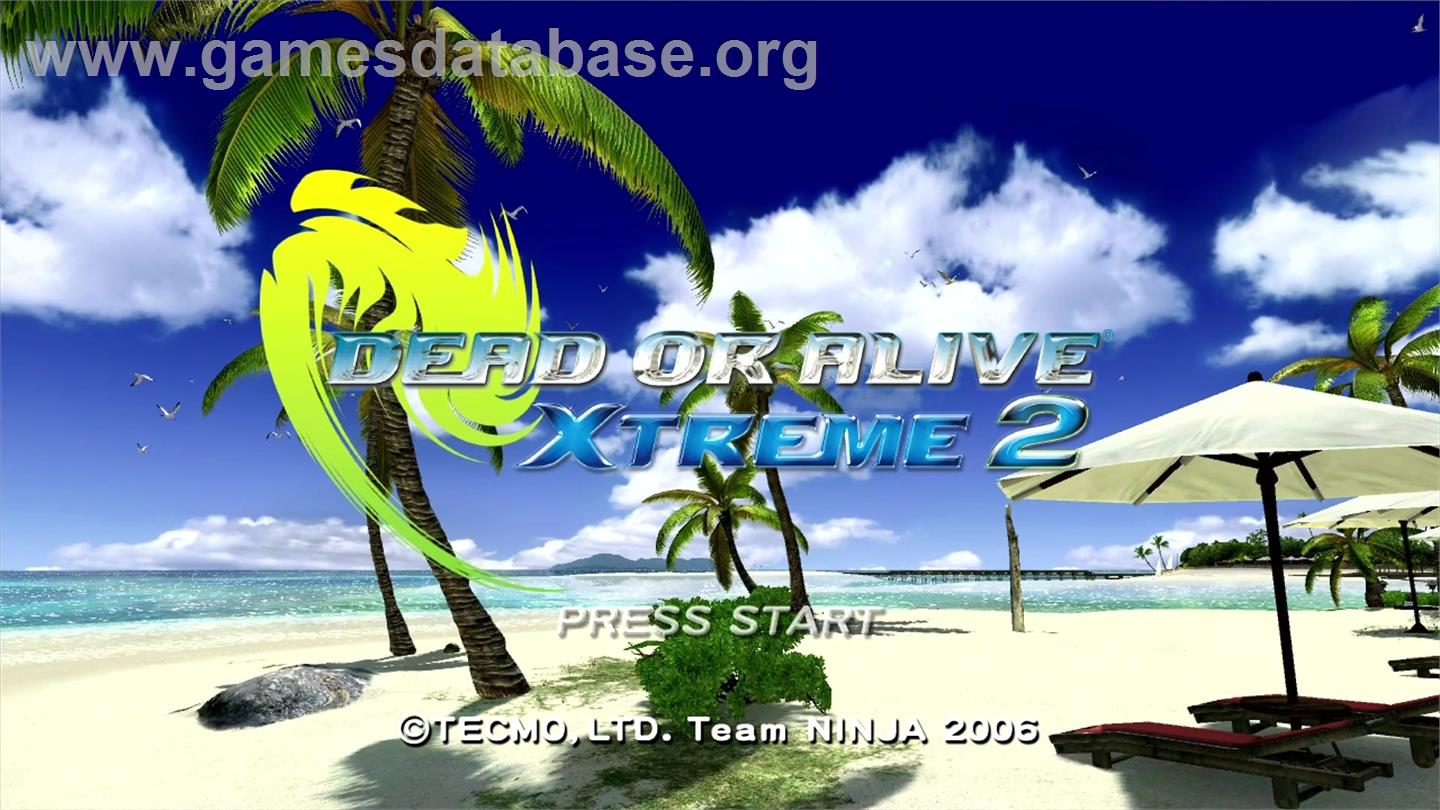 DEAD OR ALIVE Xtreme 2 - Microsoft Xbox 360 - Artwork - Title Screen