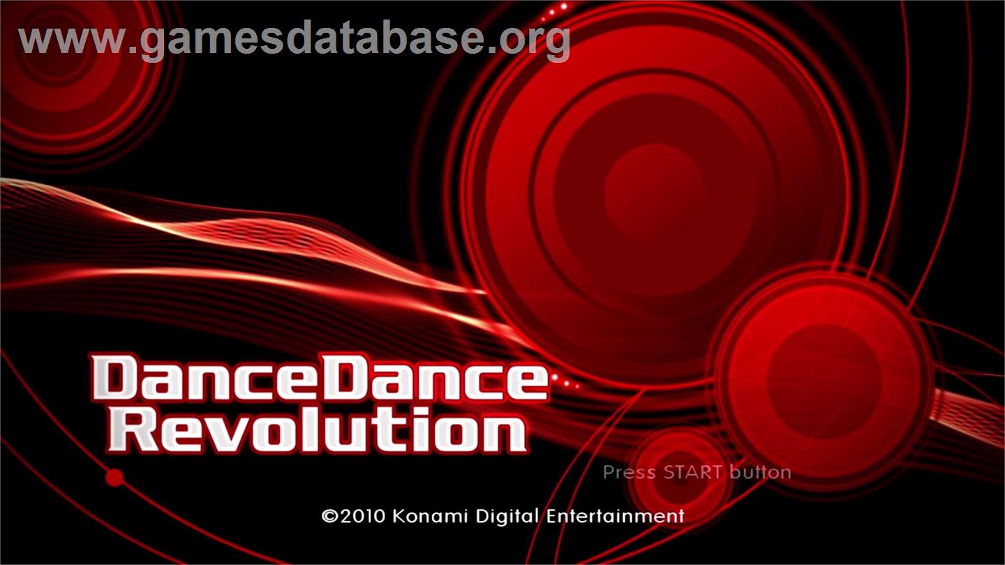 Dance Dance Revolution - Microsoft Xbox 360 - Artwork - Title Screen