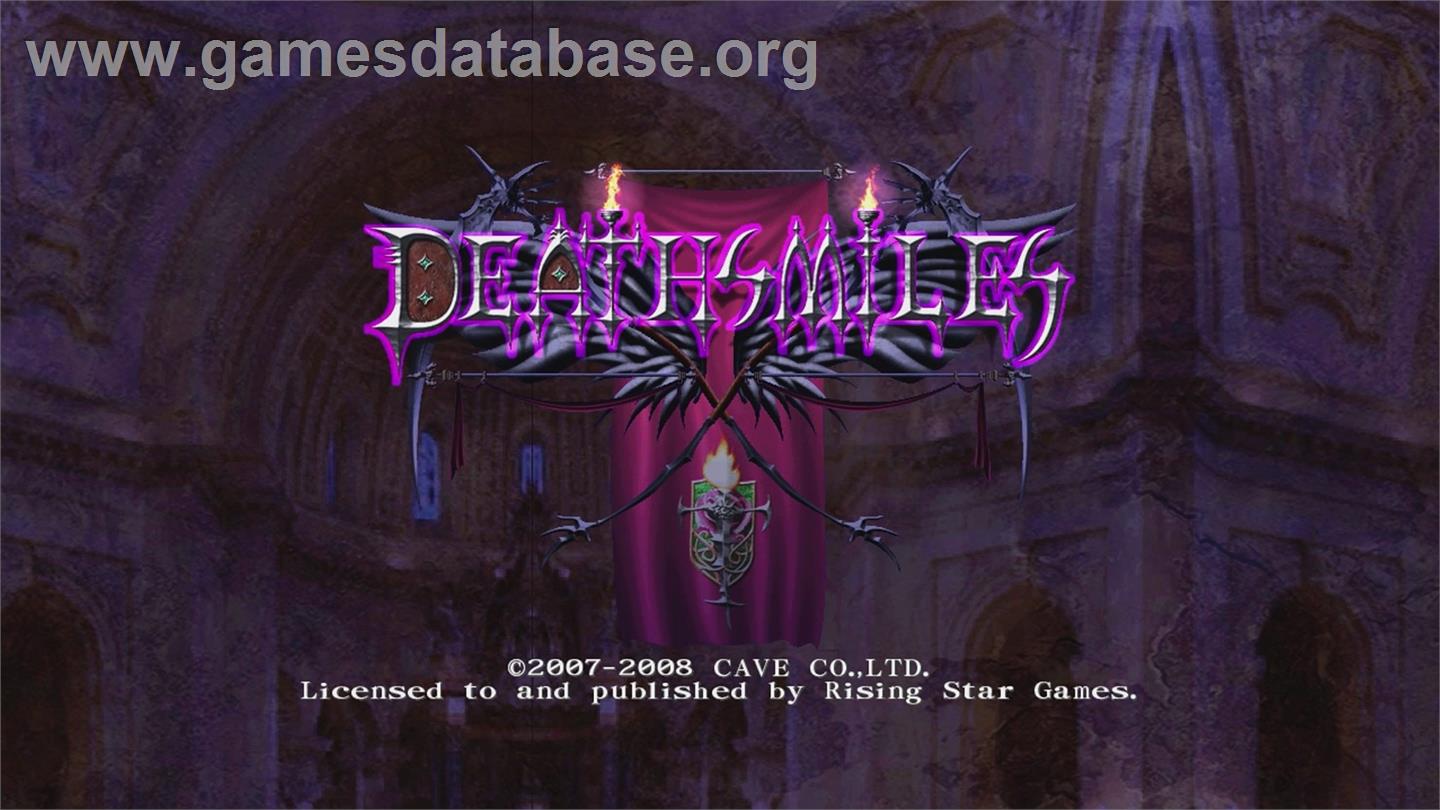 Deathsmiles - Microsoft Xbox 360 - Artwork - Title Screen