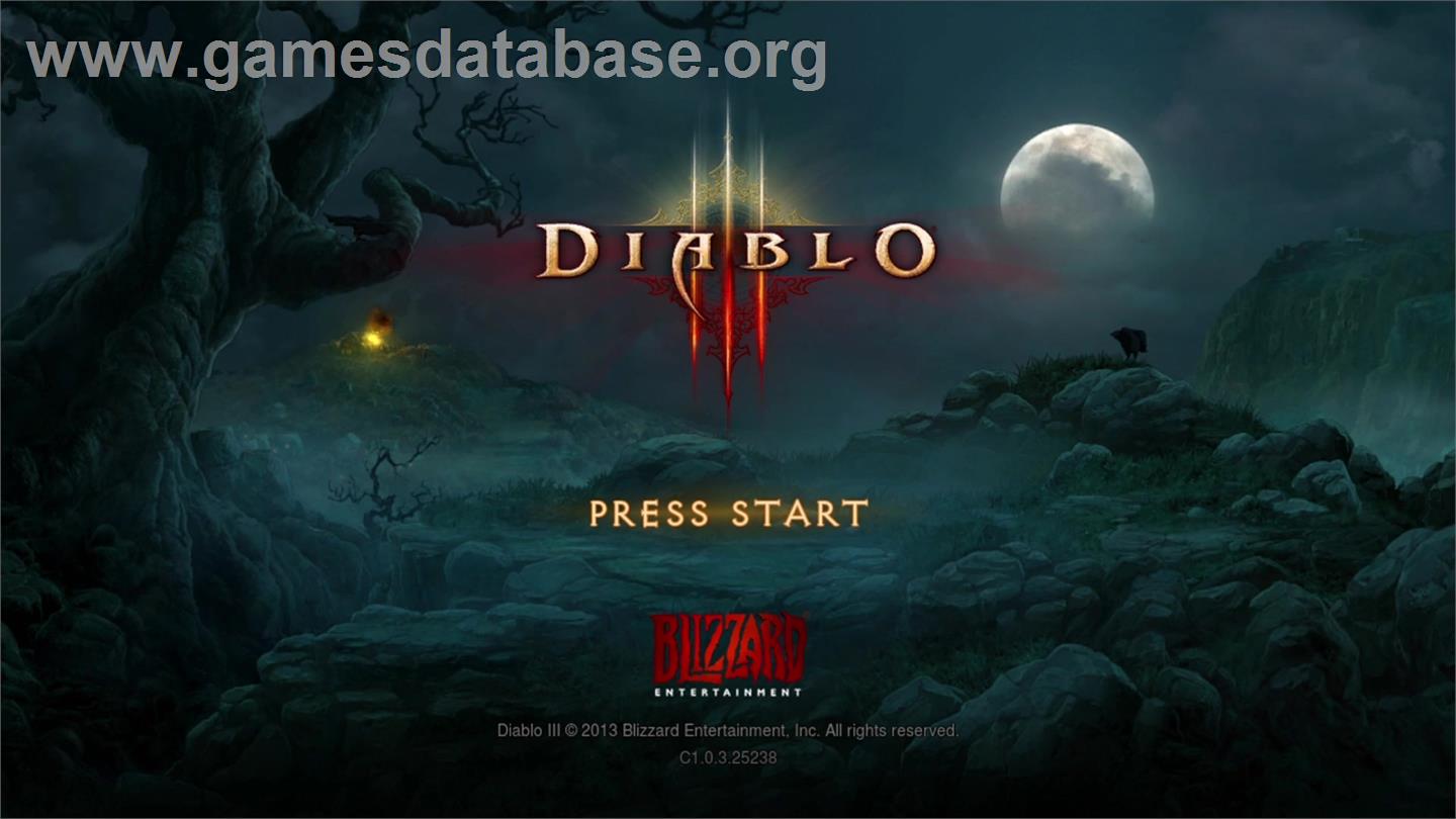 Diablo 3 - Microsoft Xbox 360 - Artwork - Title Screen