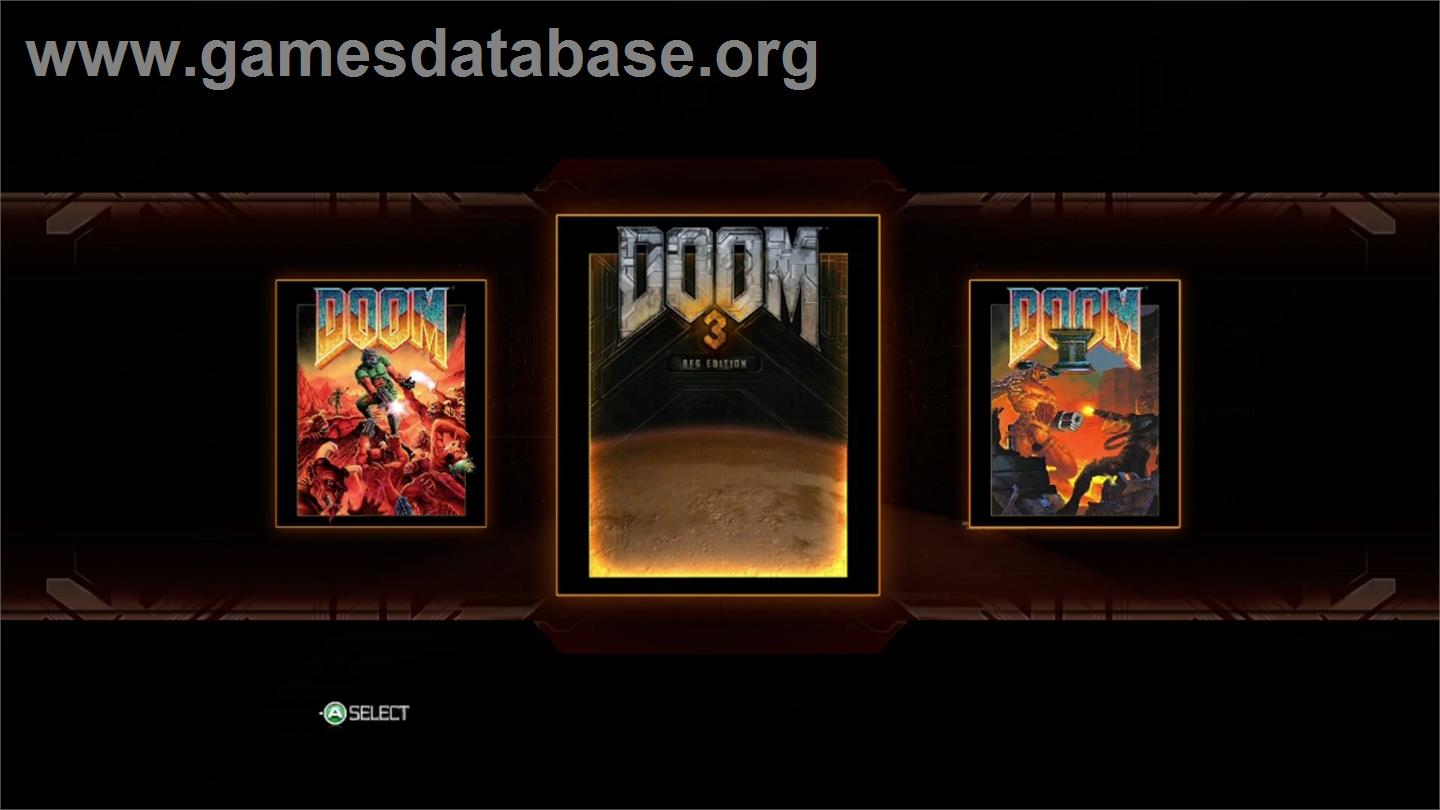 Doom 3 Bfg Edition - Microsoft Xbox 360 - Artwork - Title Screen
