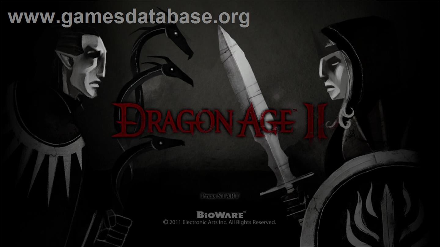 Dragon Age 2 - Microsoft Xbox 360 - Artwork - Title Screen