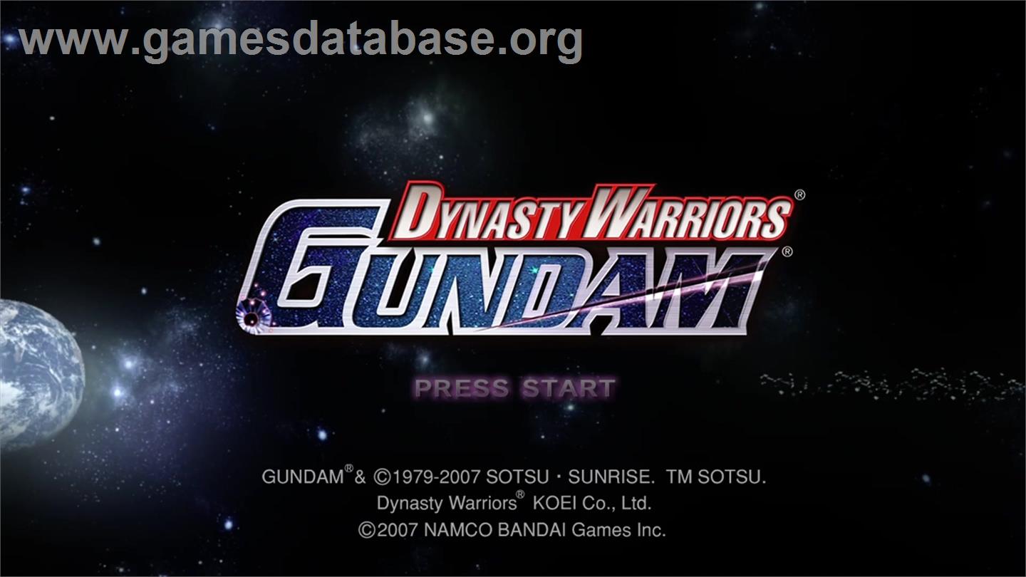 Dynasty Warriors - Gundam - Microsoft Xbox 360 - Artwork - Title Screen