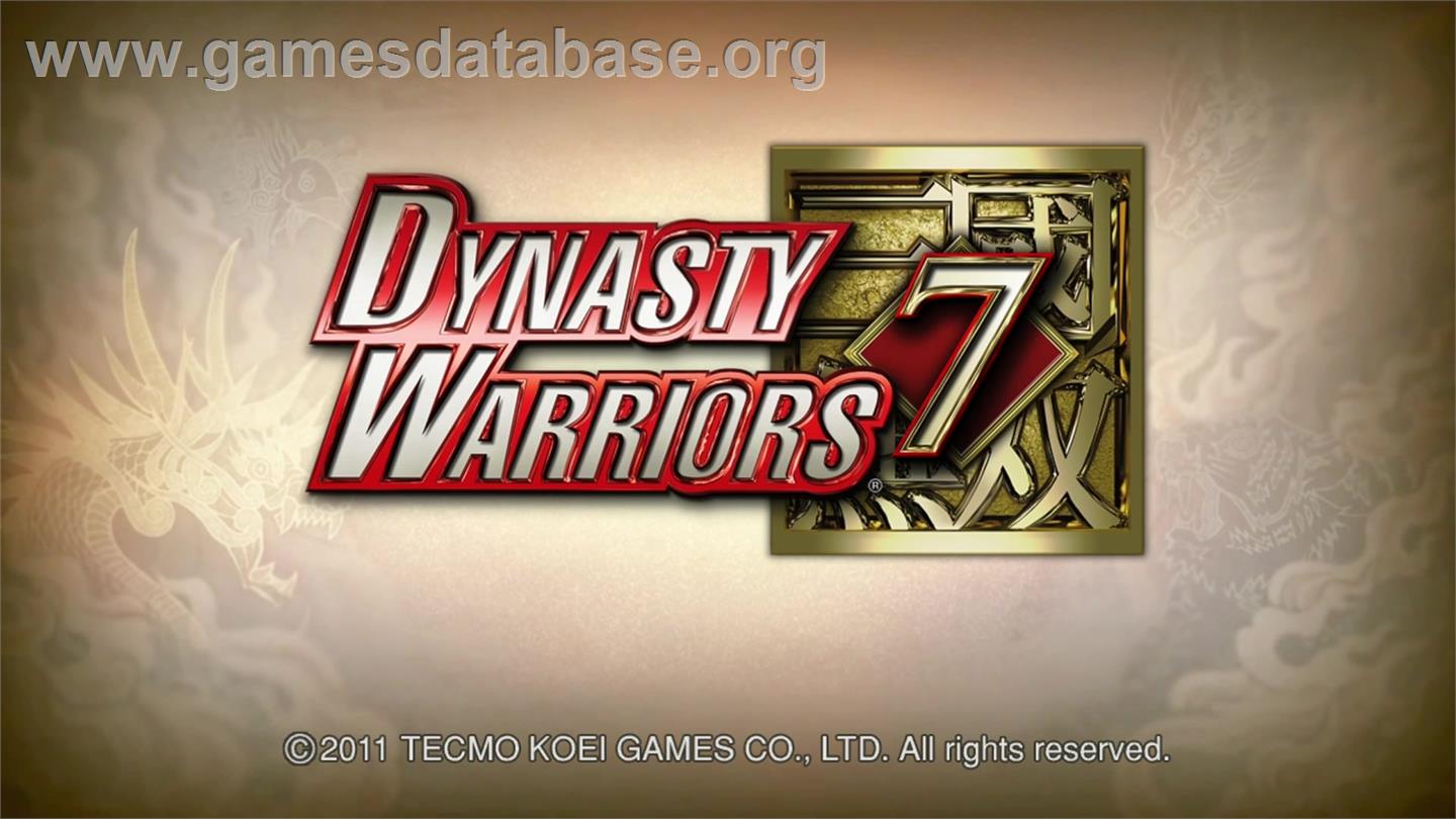 Dynasty Warriors 7 - Microsoft Xbox 360 - Artwork - Title Screen