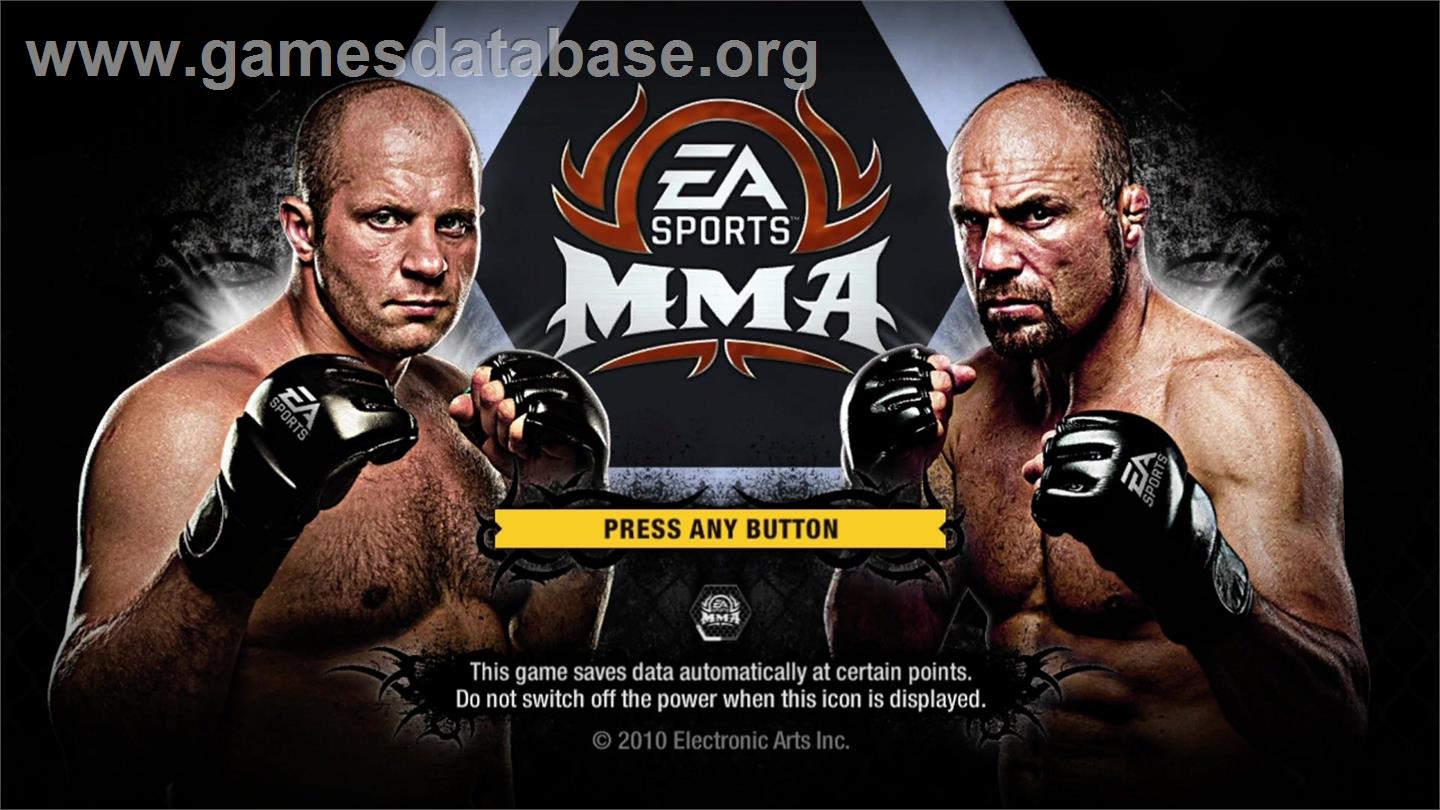 EA SPORTS MMA - Microsoft Xbox 360 - Artwork - Title Screen