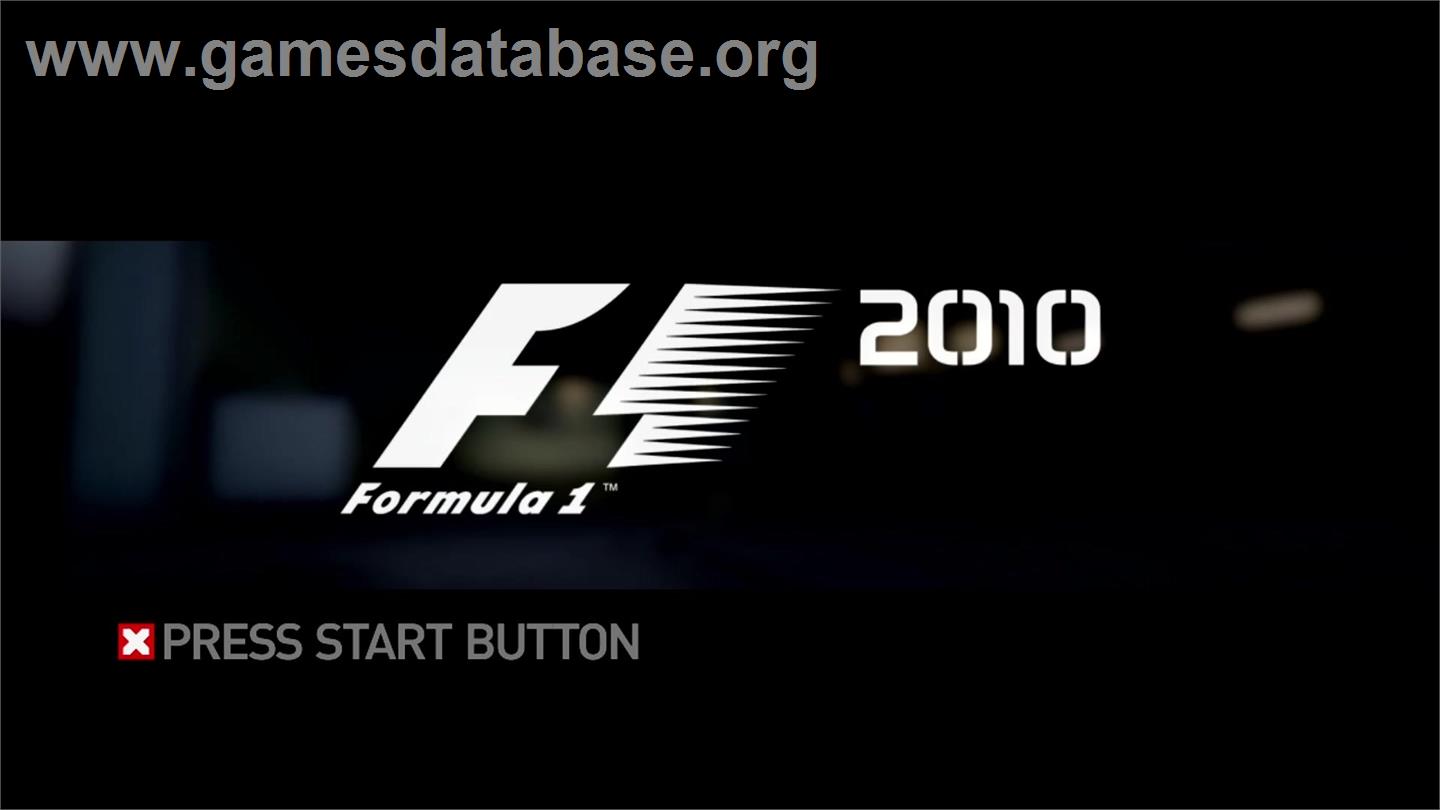 F1 2010 - Microsoft Xbox 360 - Artwork - Title Screen