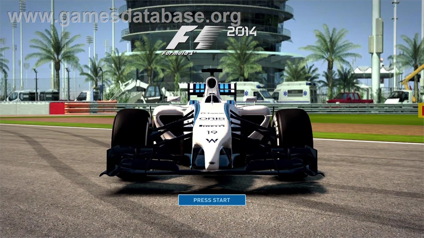 F1 2014 - Microsoft Xbox 360 - Artwork - Title Screen