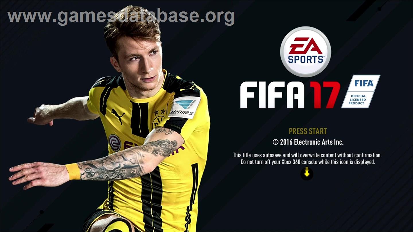 FIFA 17 - Microsoft Xbox 360 - Artwork - Title Screen
