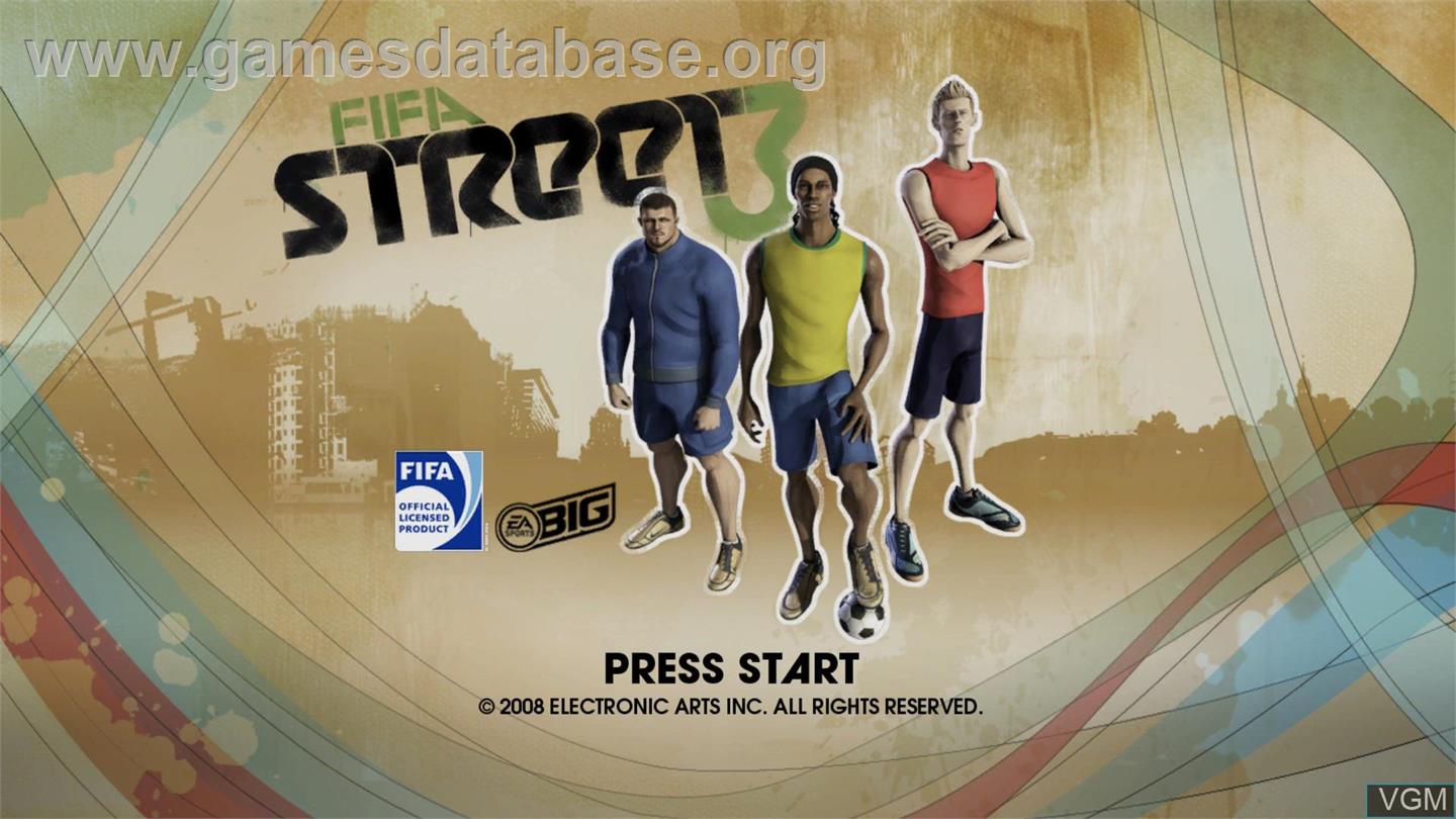 FIFA Street 3 - Microsoft Xbox 360 - Artwork - Title Screen