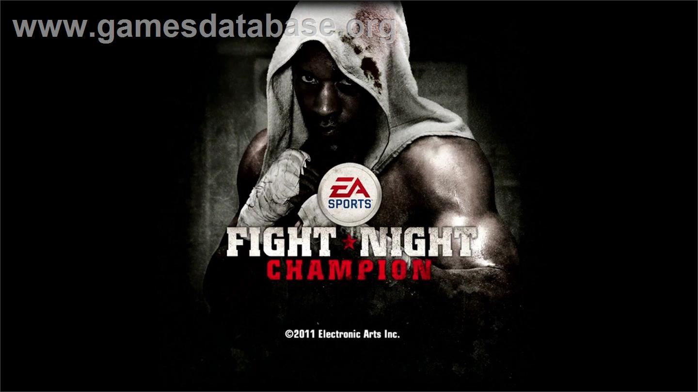 FIGHT NIGHT CHAMPION - Microsoft Xbox 360 - Artwork - Title Screen
