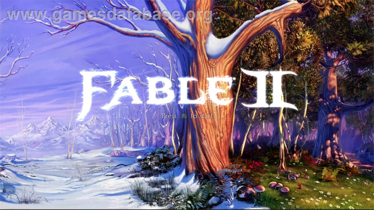 Fable 2 - Microsoft Xbox 360 - Artwork - Title Screen