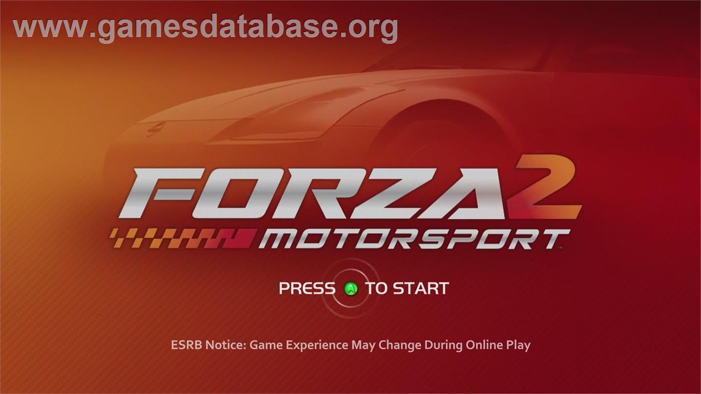 Forza Motorsport 2 - Microsoft Xbox 360 - Artwork - Title Screen