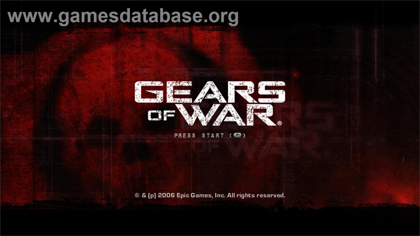Gears of War - Microsoft Xbox 360 - Artwork - Title Screen