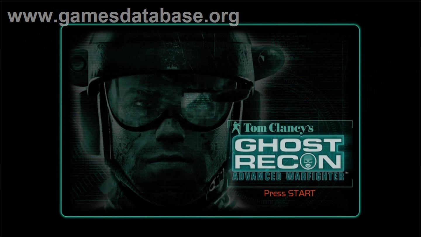 Ghost Recon Advanced Warfighter - Microsoft Xbox 360 - Artwork - Title Screen