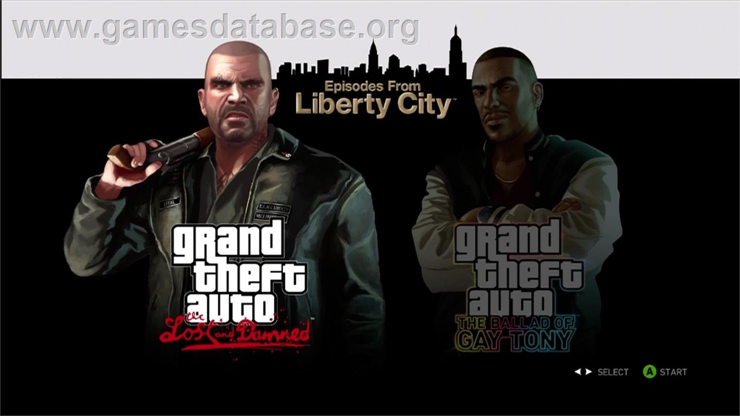 Grand Theft Auto - Episodes From Liberty City - Microsoft Xbox 360 - Artwork - Title Screen