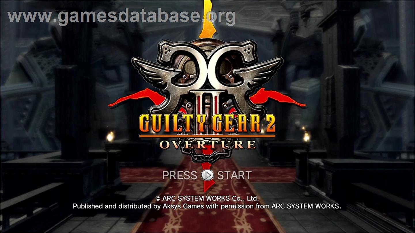 Guilty Gear 2 Overture - Microsoft Xbox 360 - Artwork - Title Screen