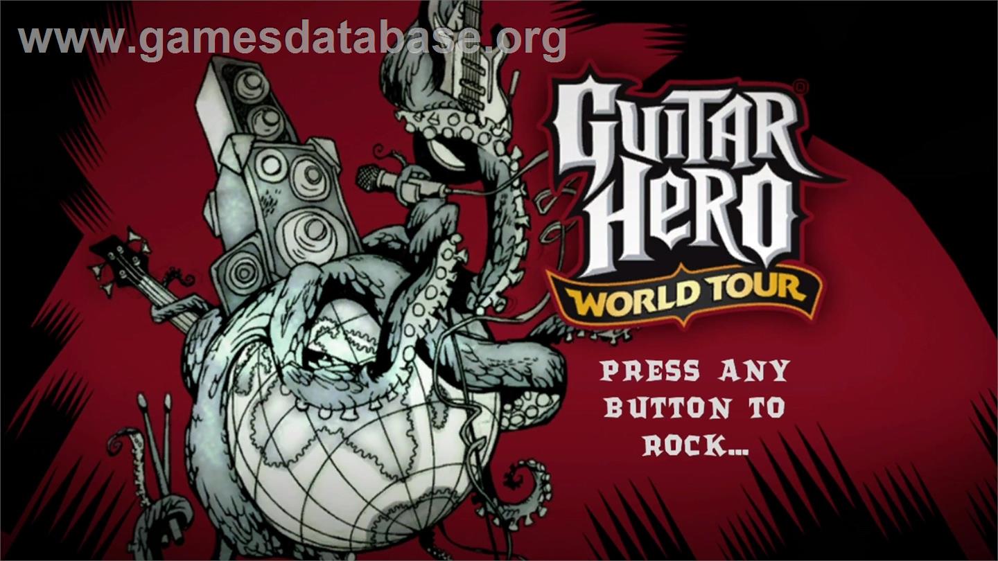 Guitar Hero World Tour - Microsoft Xbox 360 - Artwork - Title Screen