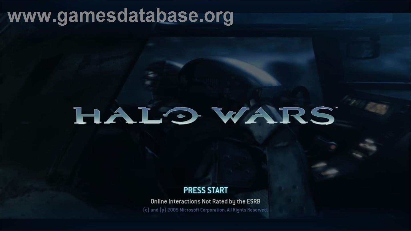 Halo Wars - Microsoft Xbox 360 - Artwork - Title Screen