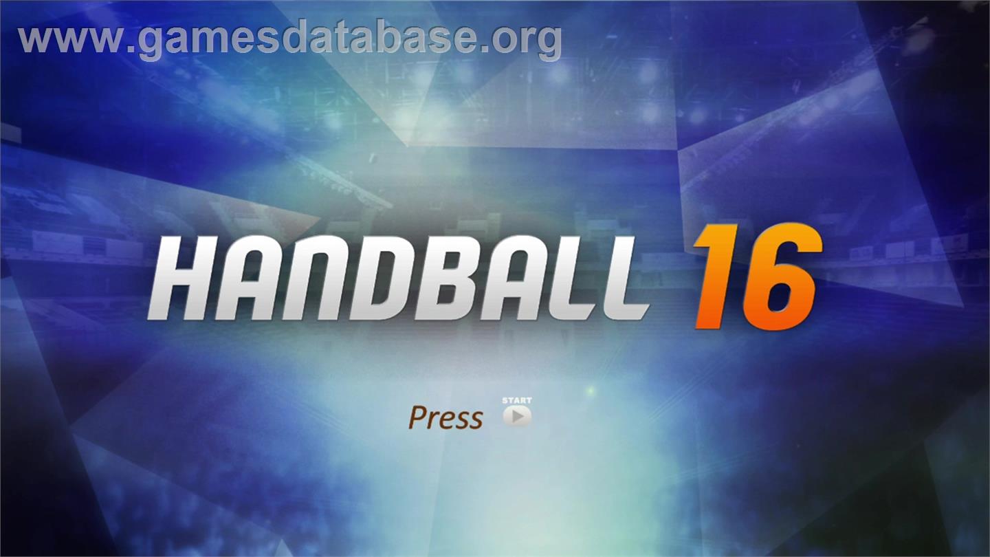 Handball 16 - Microsoft Xbox 360 - Artwork - Title Screen