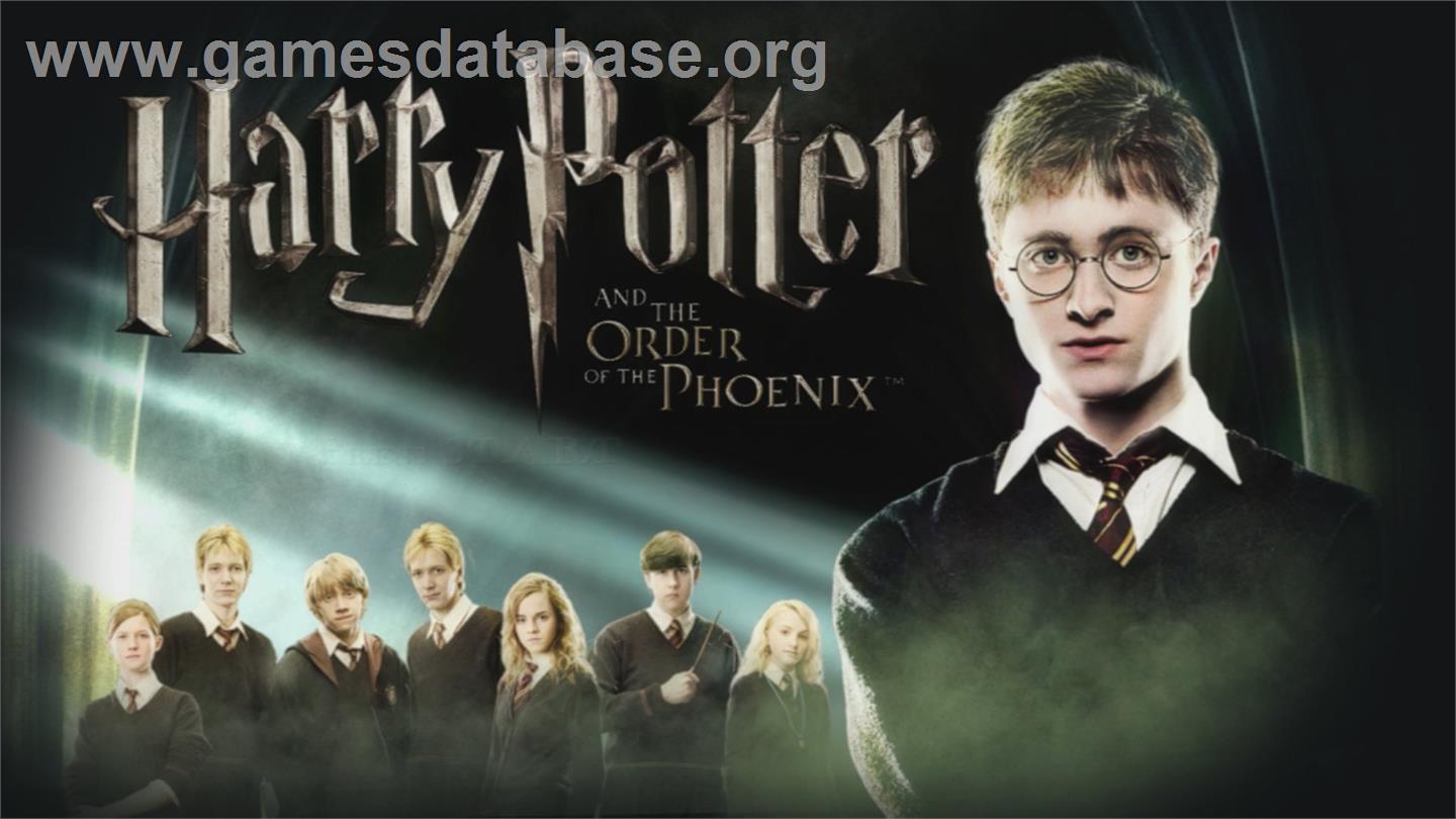Harry Potter Et L'ordre Du Phénix - Microsoft Xbox 360 - Artwork - Title Screen