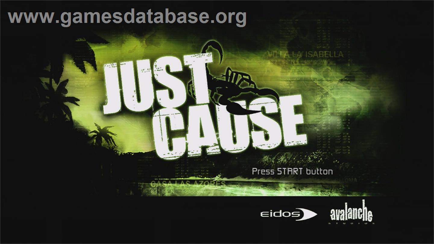 Just Cause - Microsoft Xbox 360 - Artwork - Title Screen