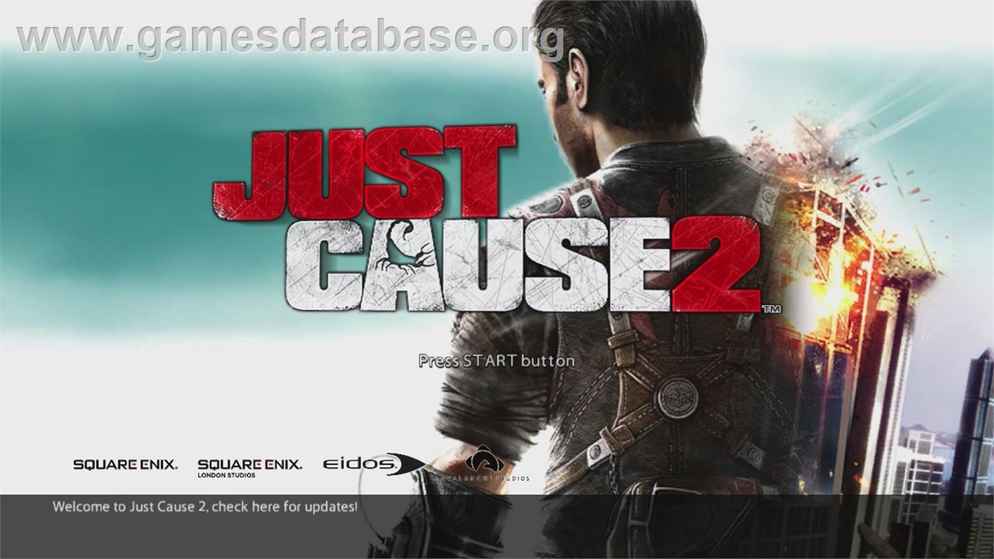 Just Cause 2 - Microsoft Xbox 360 - Artwork - Title Screen