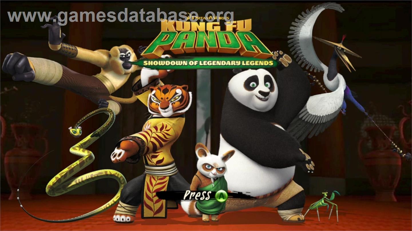 Kung Fu Panda - Le Choc Des Légendes - Microsoft Xbox 360 - Artwork - Title Screen