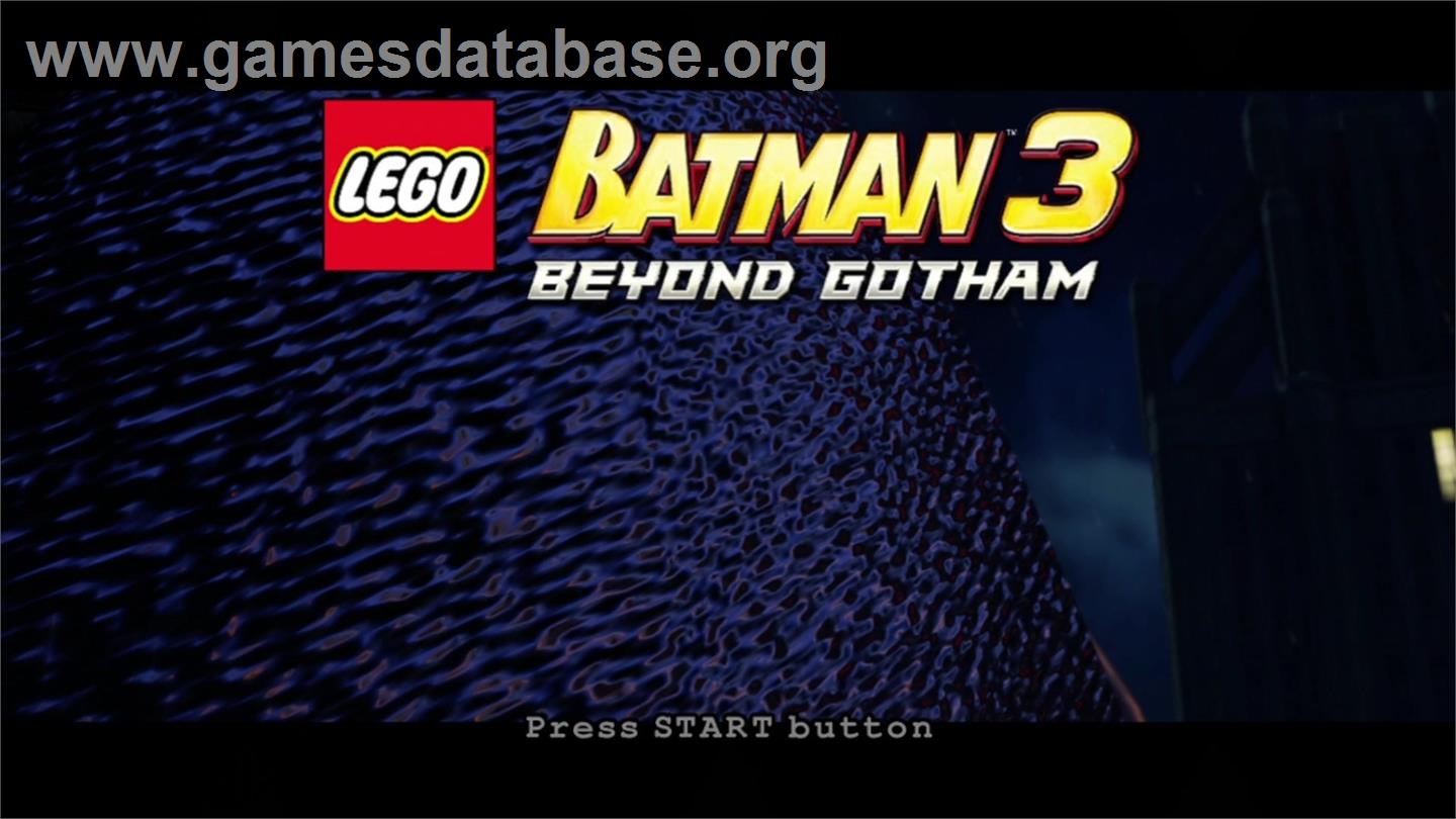 Lego Batman 3 - Au-delà De Gotham - Microsoft Xbox 360 - Artwork - Title Screen