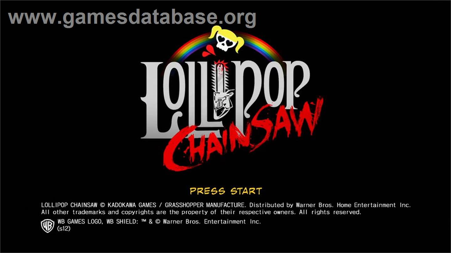 Lollipop Chainsaw - Microsoft Xbox 360 - Artwork - Title Screen