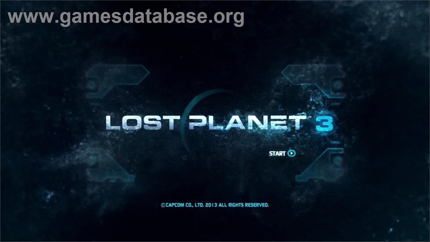 Lost Planet 3 - Microsoft Xbox 360 - Artwork - Title Screen