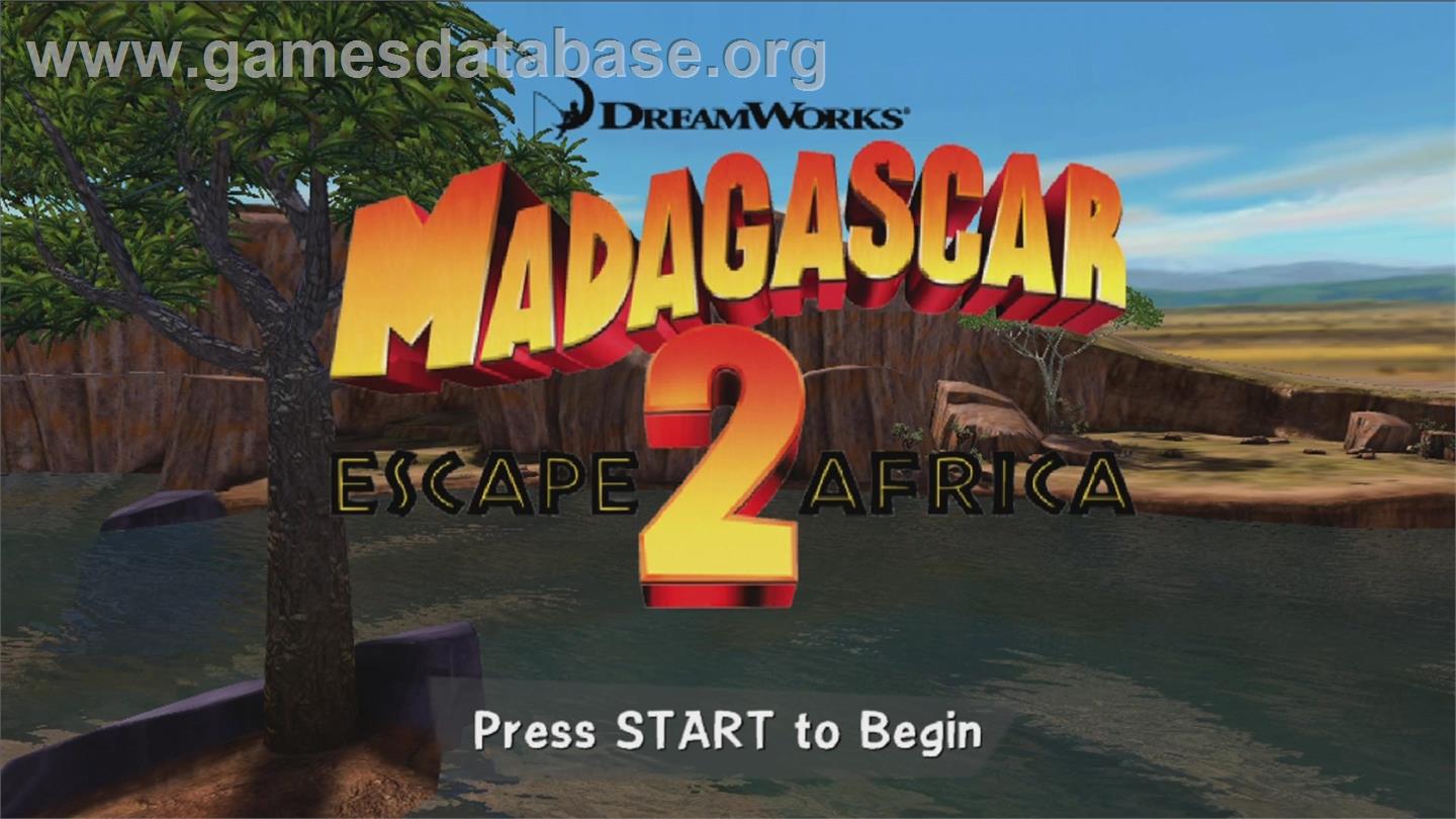 Madagascar 2 - Microsoft Xbox 360 - Artwork - Title Screen