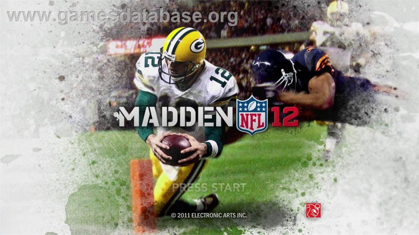 Madden NFL 12 - Microsoft Xbox 360 - Artwork - Title Screen