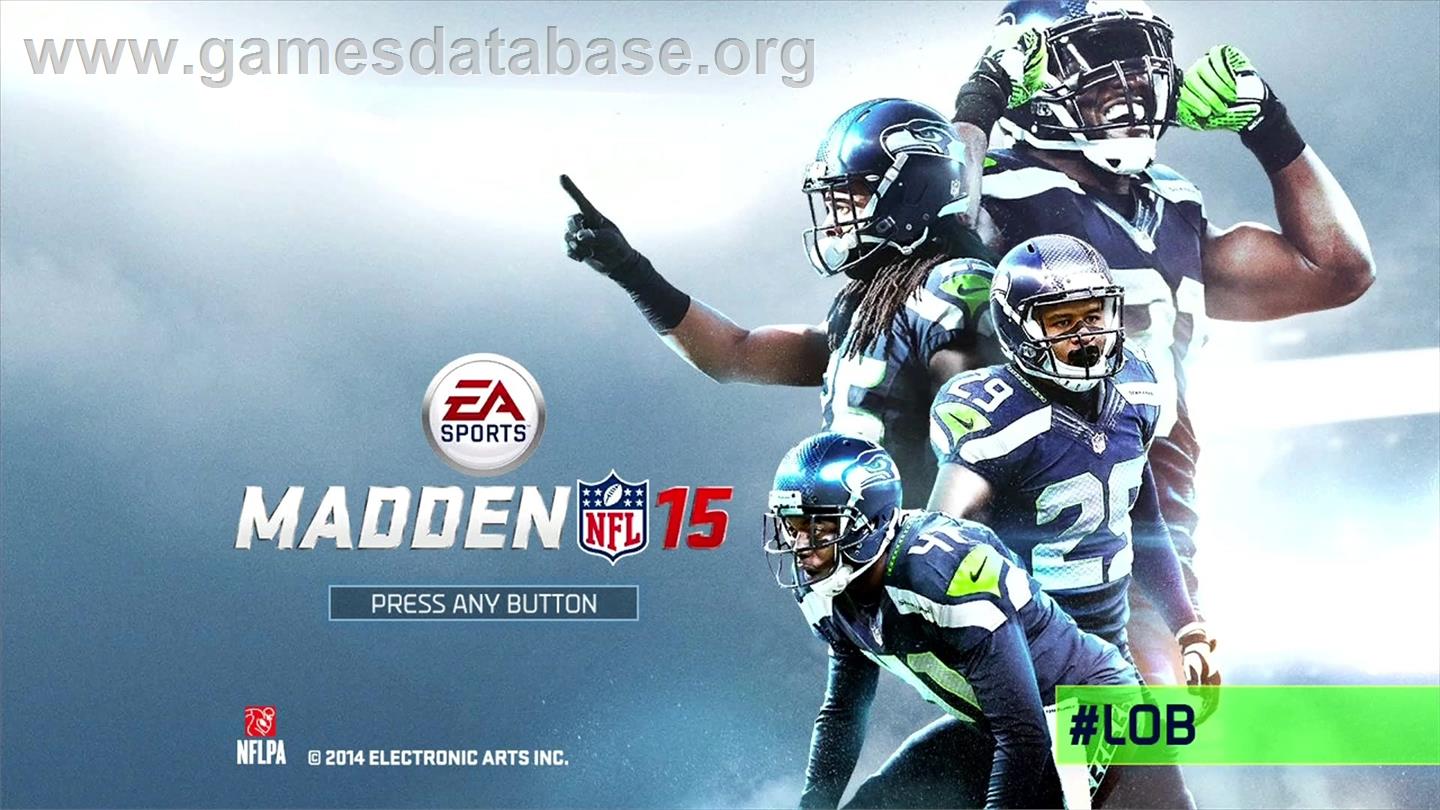 Madden Nfl 15 - Microsoft Xbox 360 - Artwork - Title Screen
