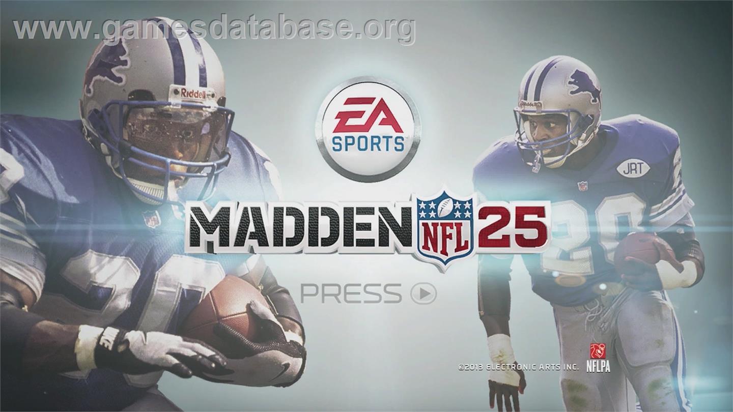 Madden Nfl 25 - Microsoft Xbox 360 - Artwork - Title Screen
