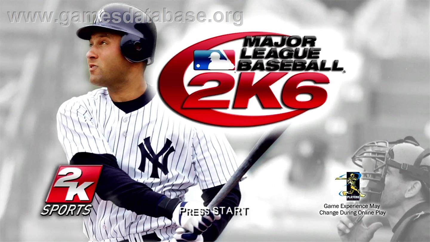 Major League Baseball 2k6 - Microsoft Xbox 360 - Artwork - Title Screen