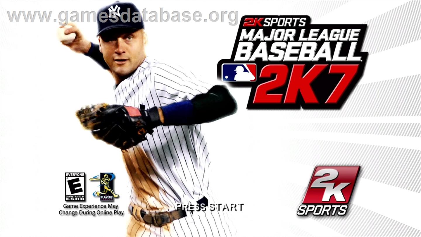 Major League Baseball 2k7 - Microsoft Xbox 360 - Artwork - Title Screen