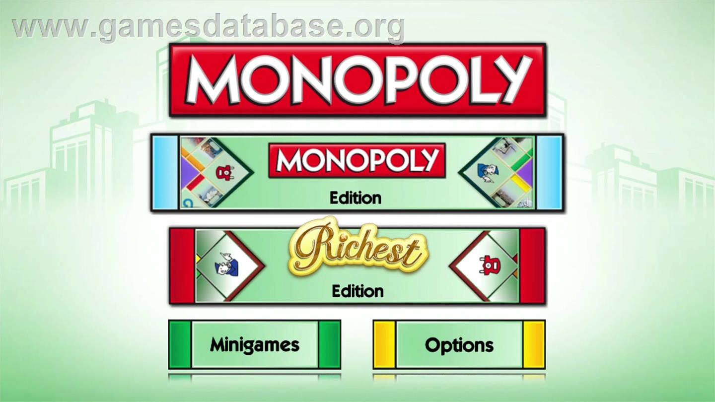 Monopoly - Microsoft Xbox 360 - Artwork - Title Screen