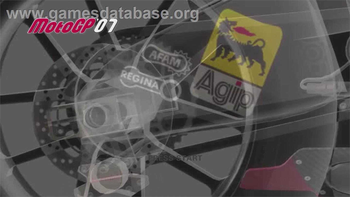 MotoGP 07 - Microsoft Xbox 360 - Artwork - Title Screen