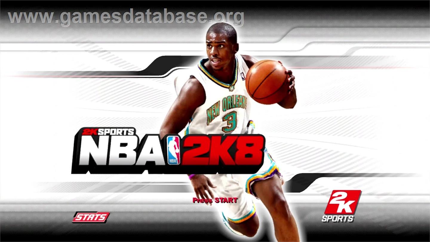 NBA 2K8 - Microsoft Xbox 360 - Artwork - Title Screen