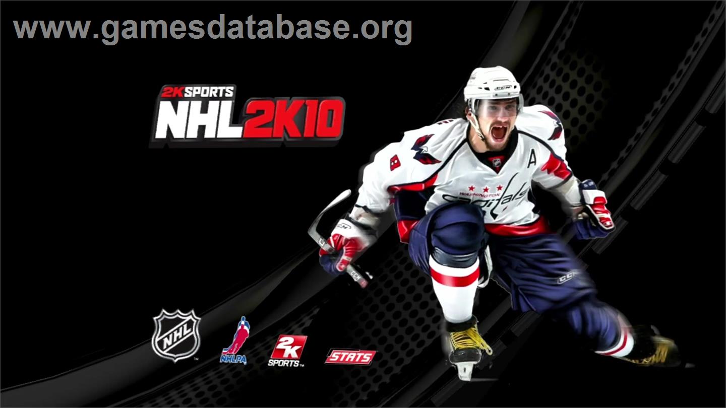 NHL 2K10 - Microsoft Xbox 360 - Artwork - Title Screen