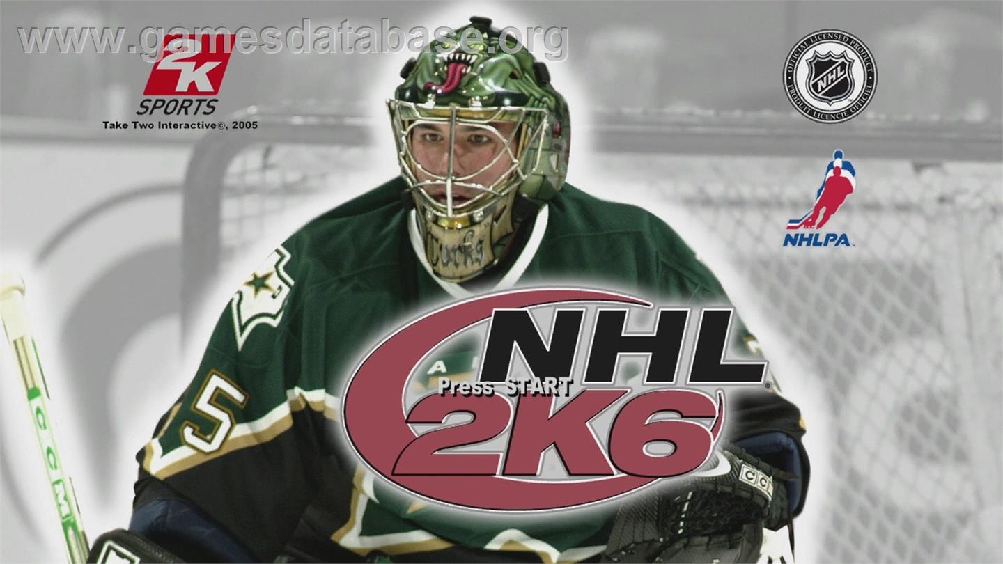 NHL 2K6 - Microsoft Xbox 360 - Artwork - Title Screen