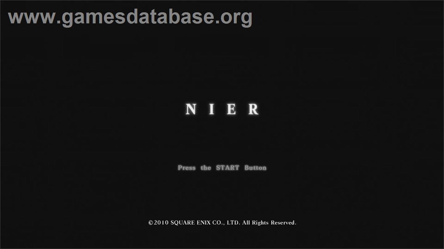 NIER - Microsoft Xbox 360 - Artwork - Title Screen