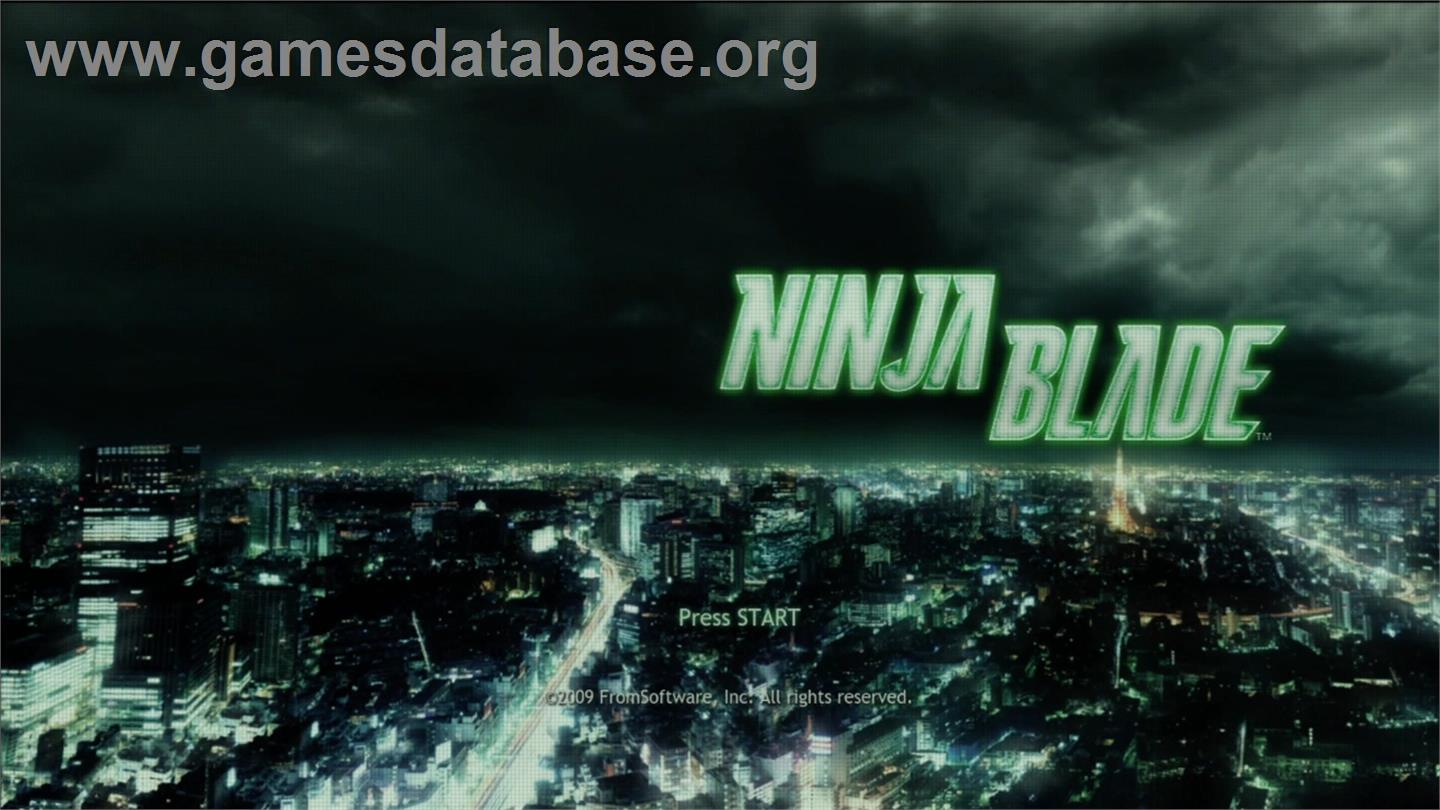 NINJA BLADE - Microsoft Xbox 360 - Artwork - Title Screen