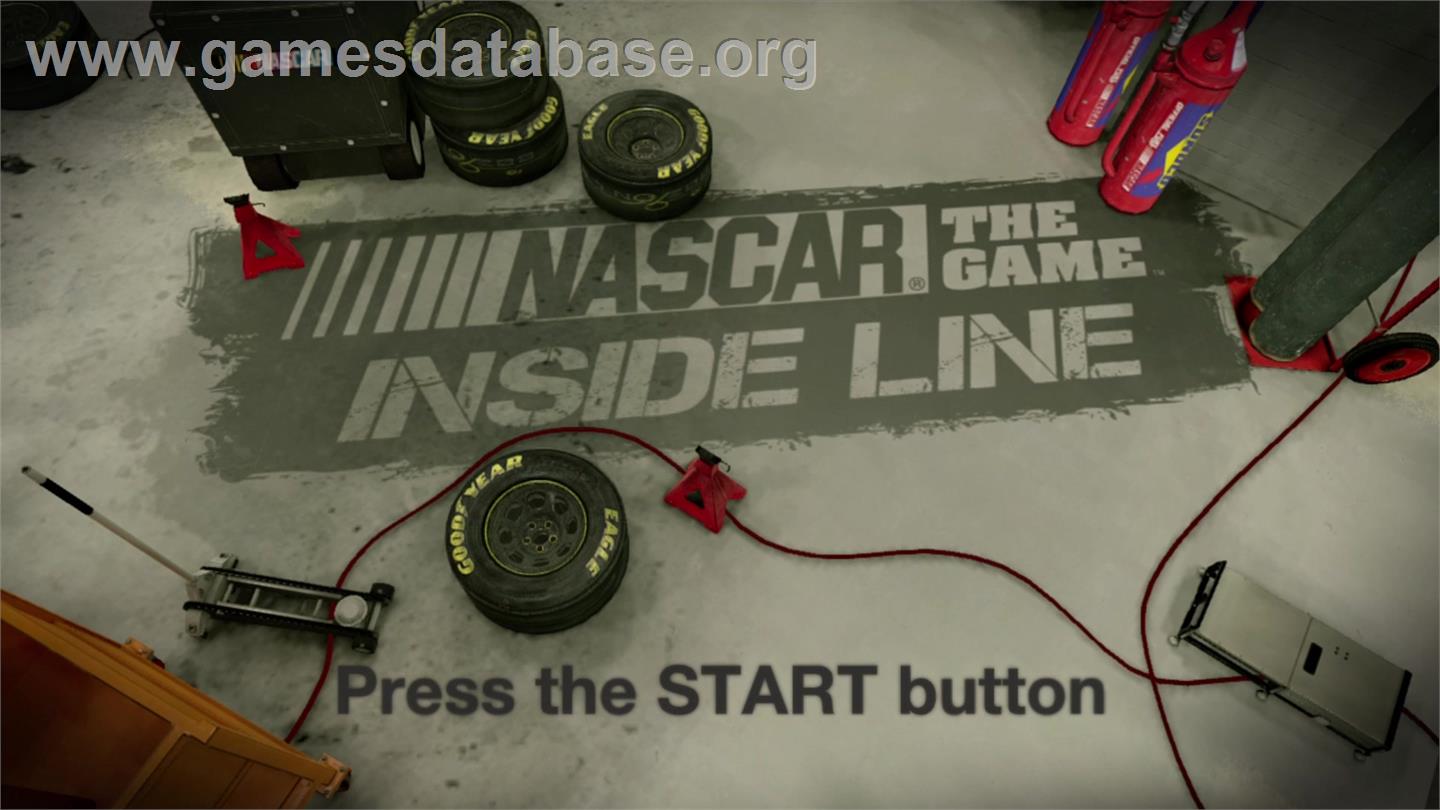 Nascar The Game - Inside Line - Microsoft Xbox 360 - Artwork - Title Screen