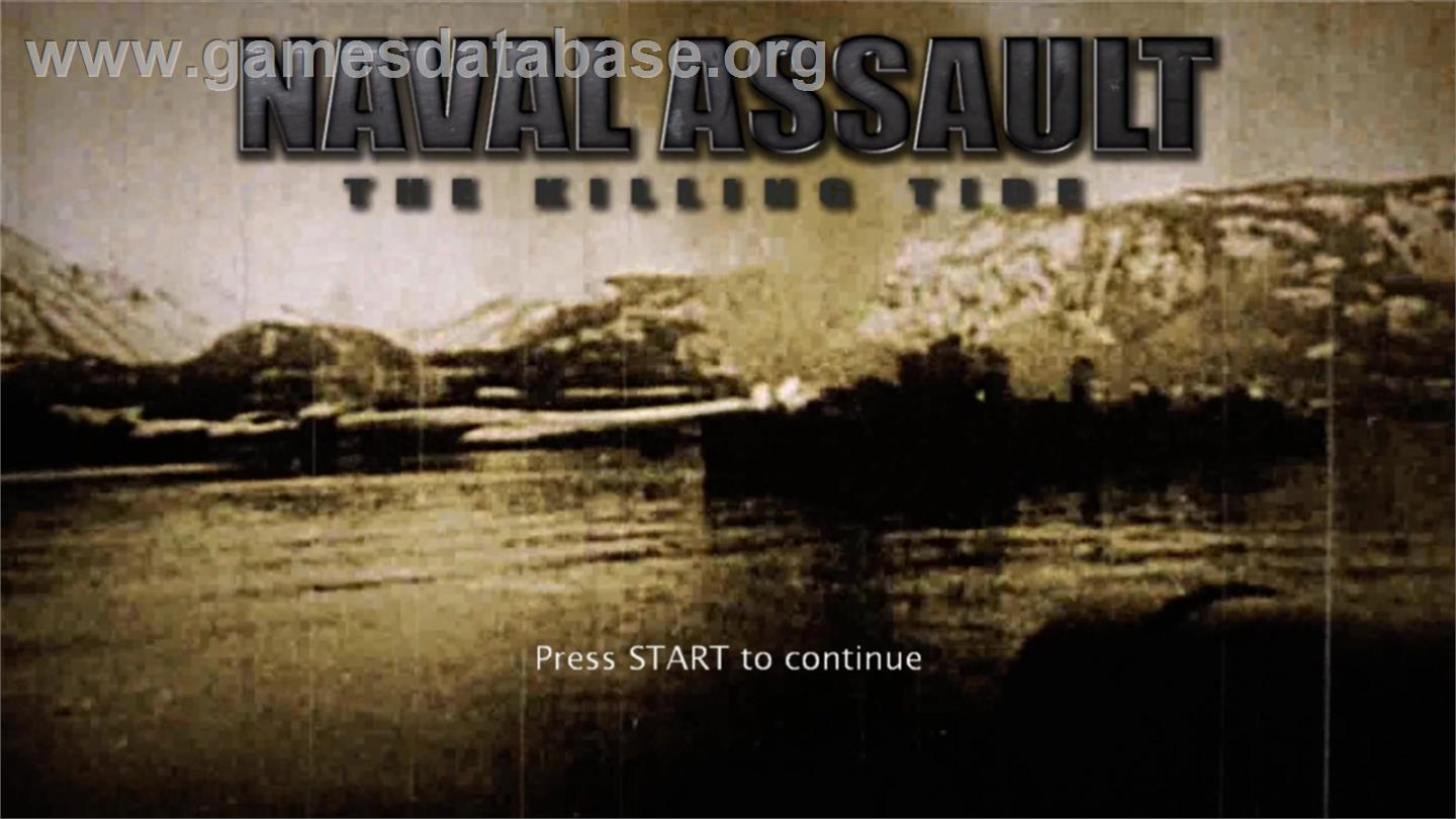 Naval Assault - The Killing Tide - Microsoft Xbox 360 - Artwork - Title Screen