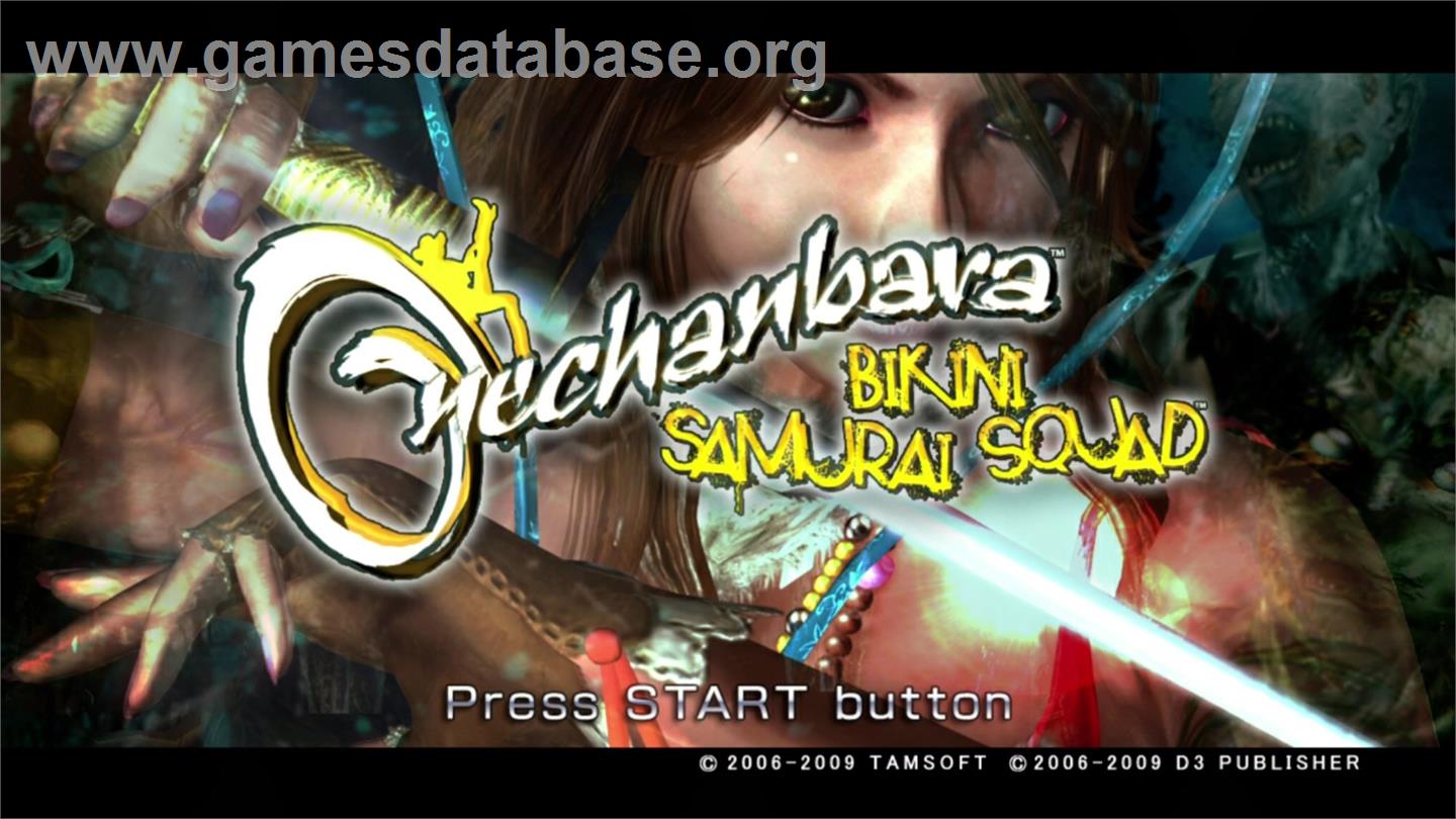 Onechanbara - Bikini Samurai Squad - Microsoft Xbox 360 - Artwork - Title Screen